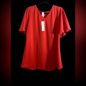 Milly Penzance Orange Quarter Length Blouse